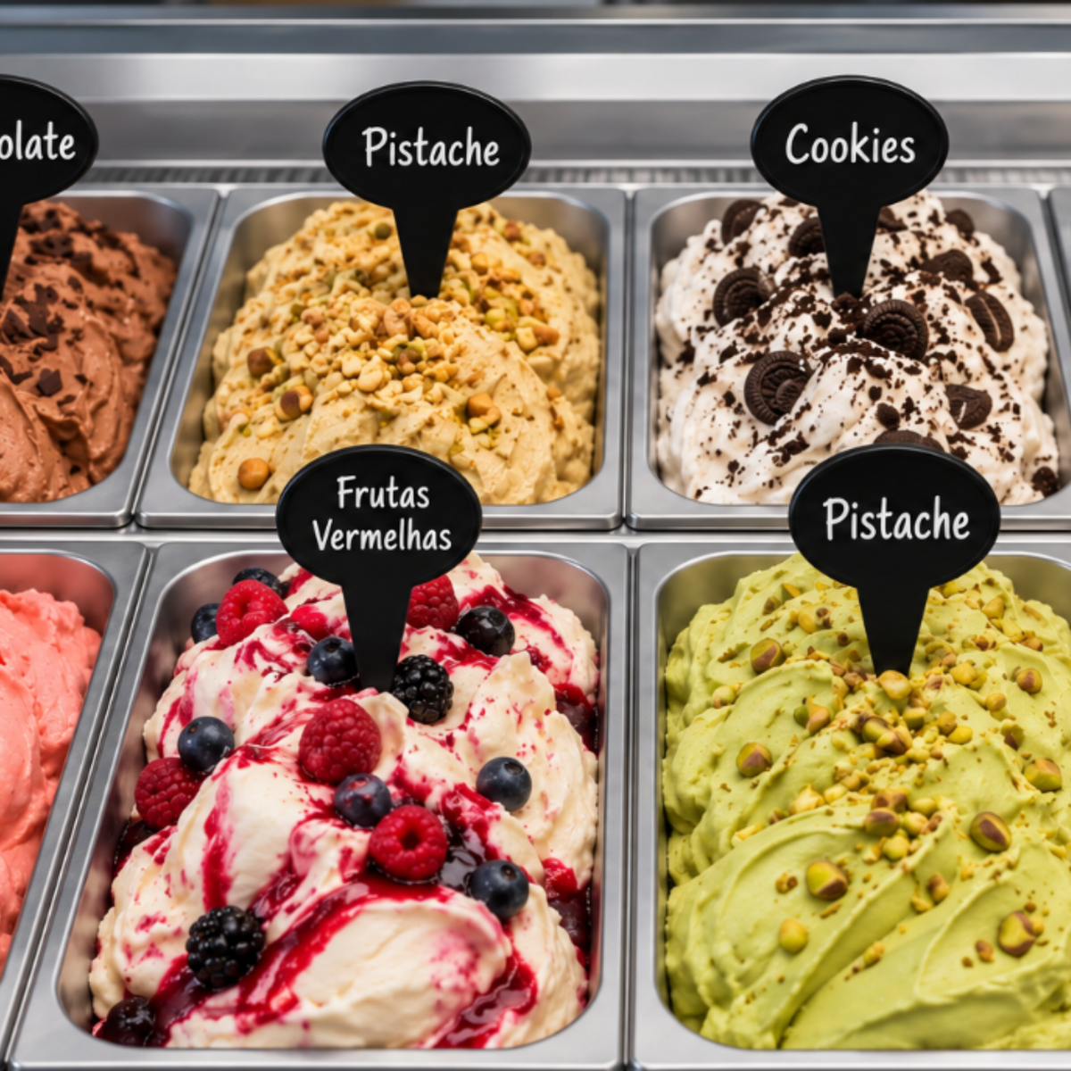 Black Flavor Identification Sign (Kit of 12 Units)