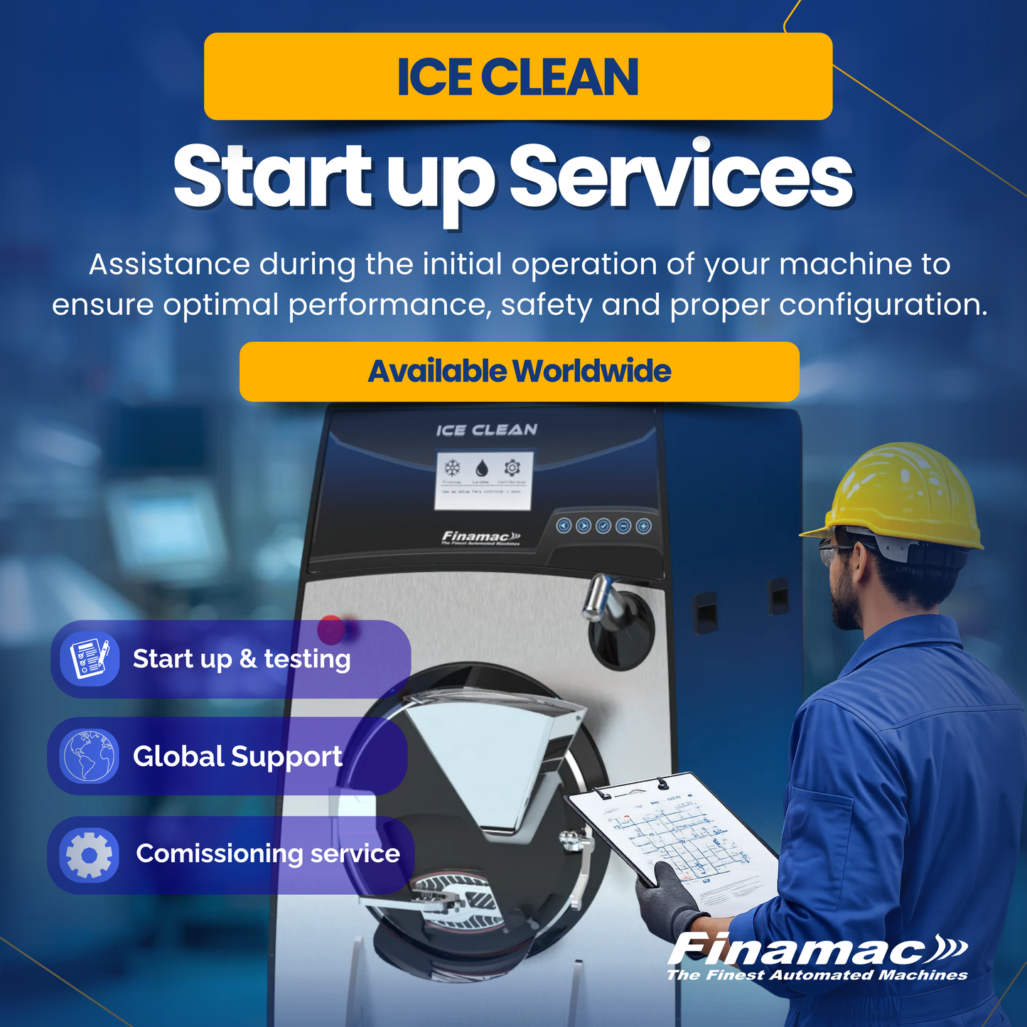 Servicio de Start Up – Máquinas Ice Clean