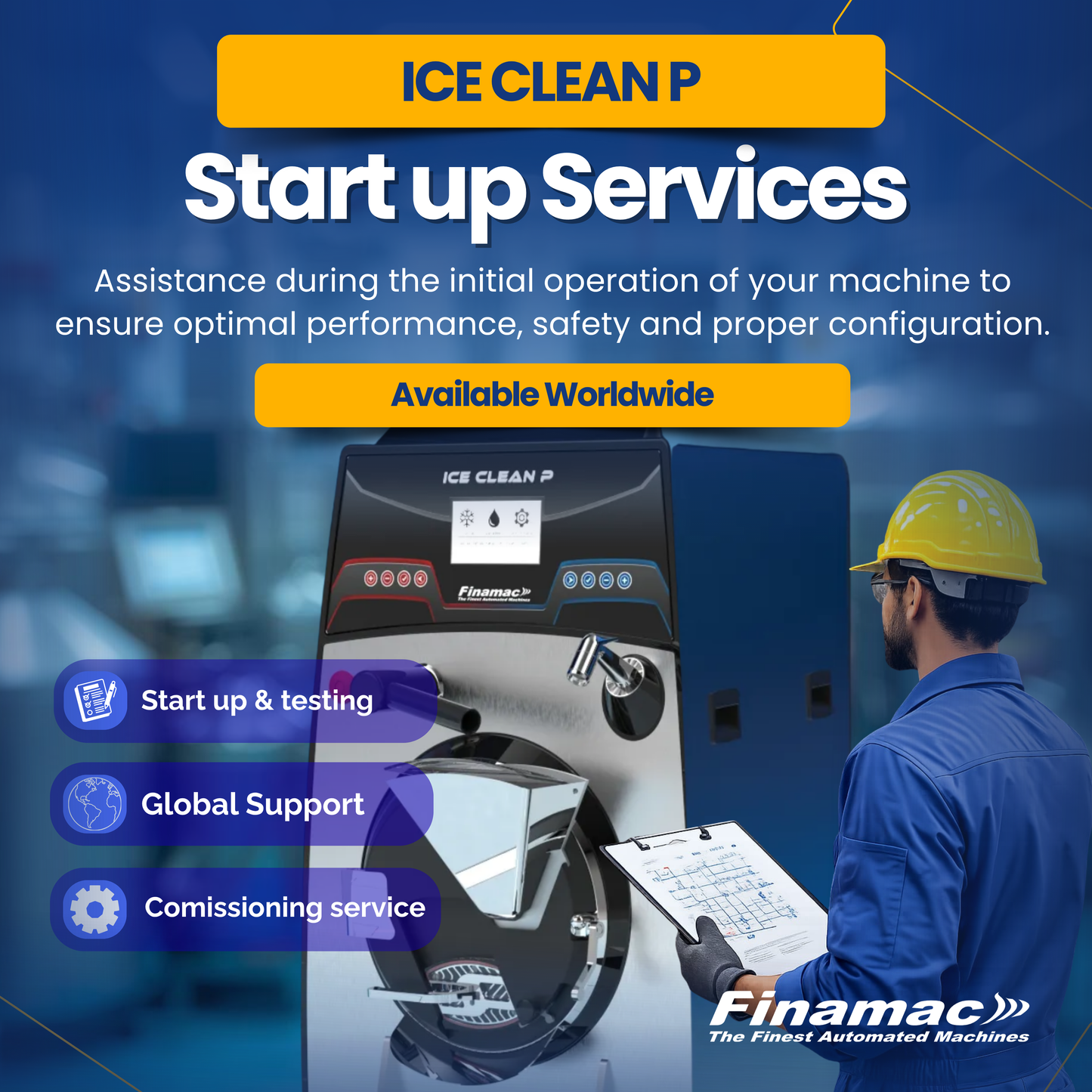 Serviço de Start Up – Máquinas Ice Clean P