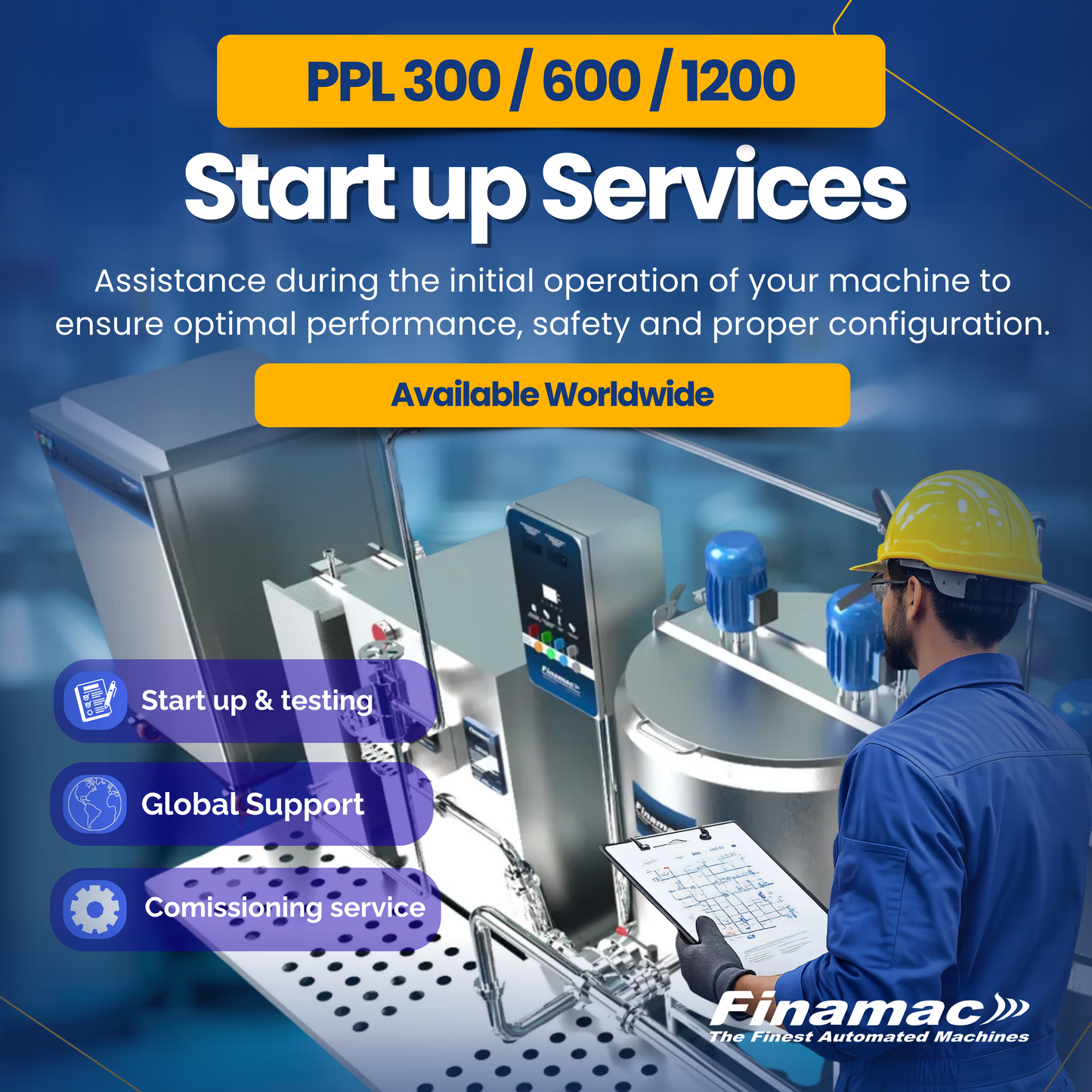 U.S. Machines Start up Services - PPL 300 - 600 - 1200 L