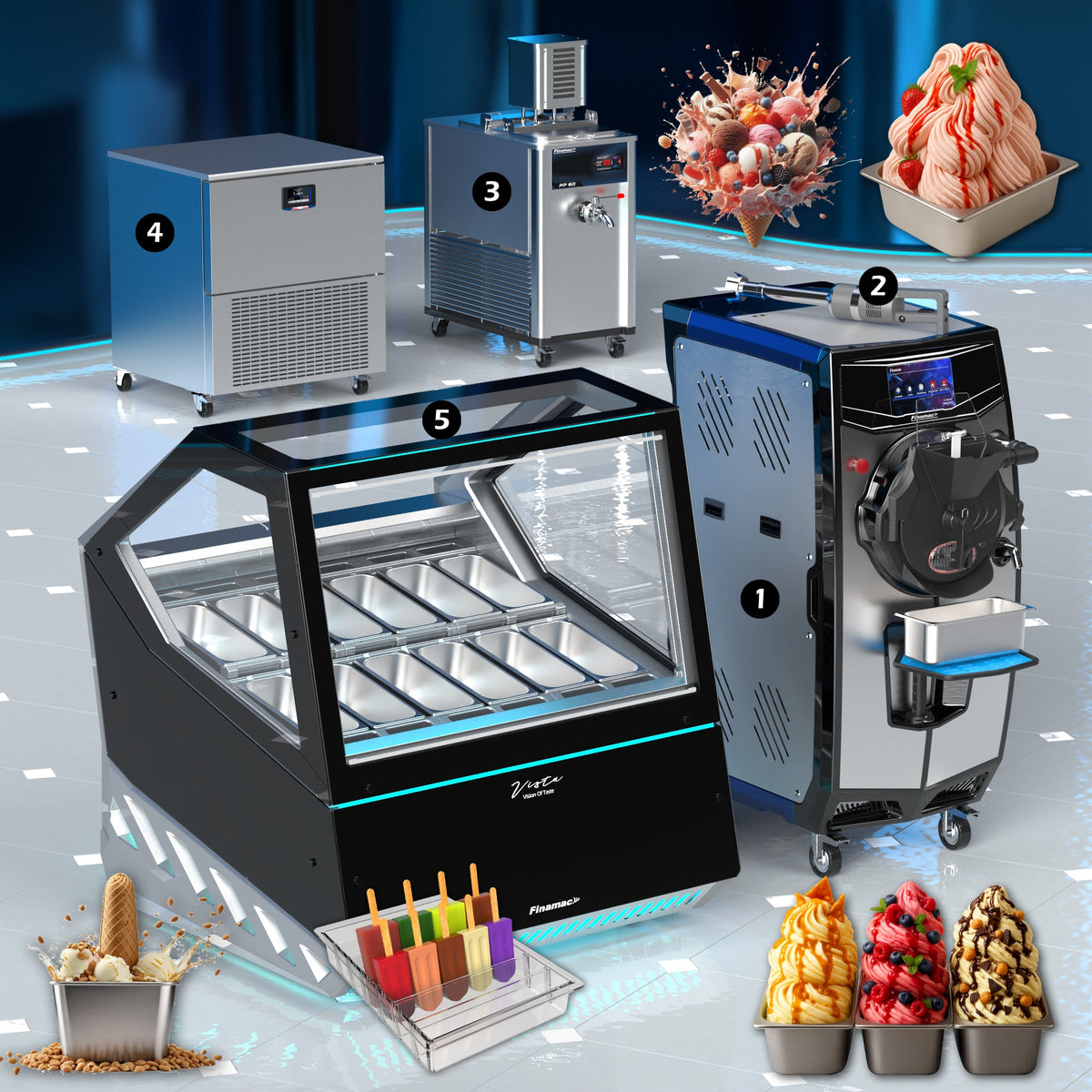 Gelato Production Set - Basic Version - Finamac LLC