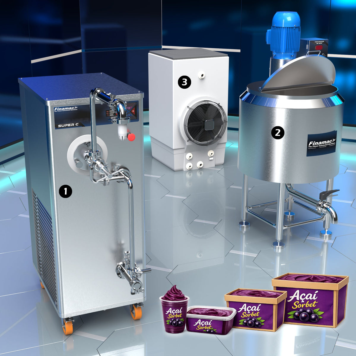 Industrial Açaí Production Line - Basic Version - Finamac LLC