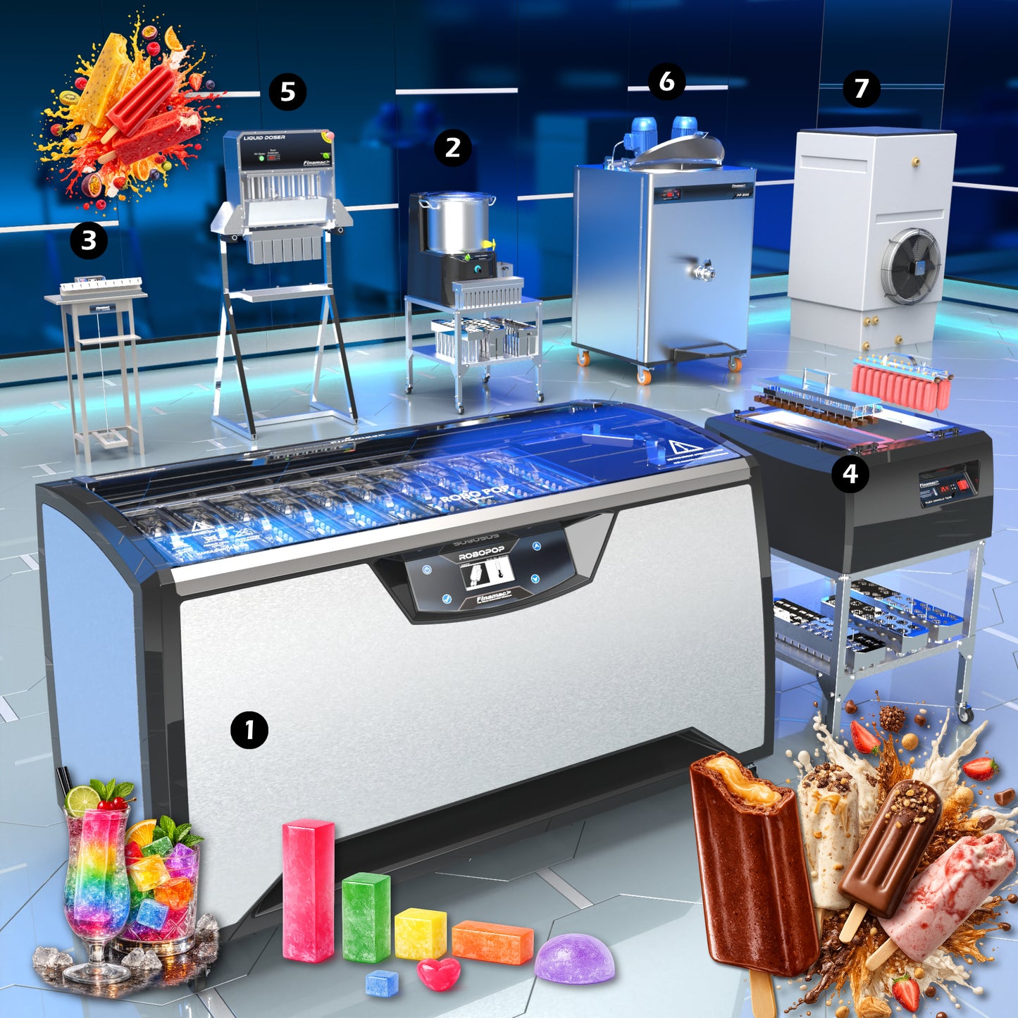 Paletas y Hielo Saborizado - Semiindustrial - Versión Intermedia PLUS