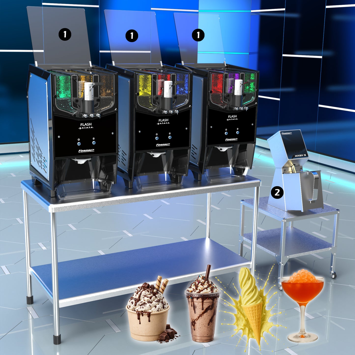 Producción Instantánea de Helados, Bebidas Alcohólicas y Otras Delicias Congeladas