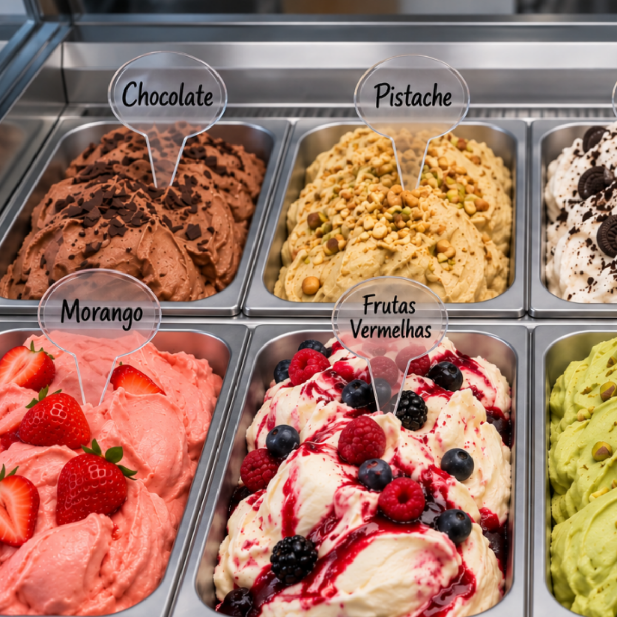 Transparent Flavor Identification Sign (Kit of 12 Units)