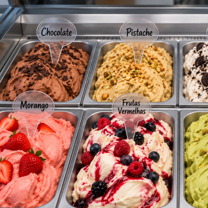 Transparent Flavor Identification Sign (Kit of 12 Units)