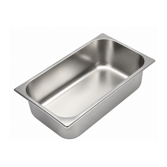 5.8L Stainless Steel Pan WITHOUT Lid and WITHOUT Handle 360 × 250 × 80 mm – 0.5 mm Thickness