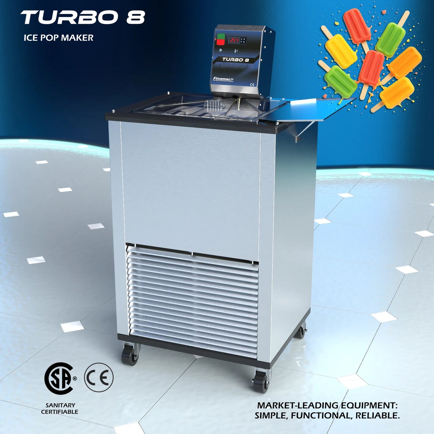 Turbo 8 - Máquina de Picolé Artesanal