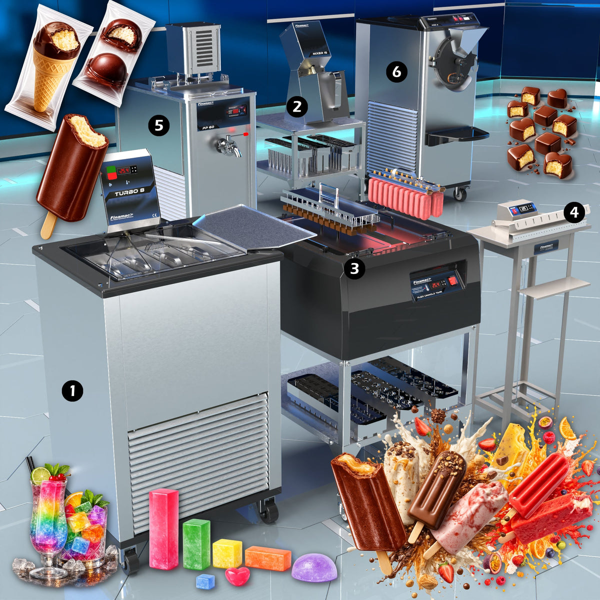 Artisanal Ice Pop and Flavored Ice Production - Full Version - Finamac LLC