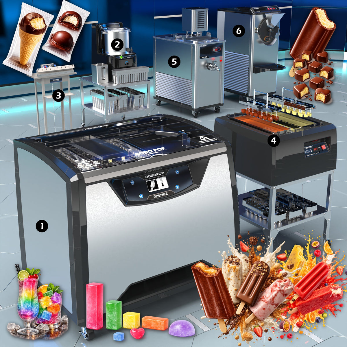 Artisanal Ice Pop and Flavored Ice Production - Full Version PLUS - Finamac LLC