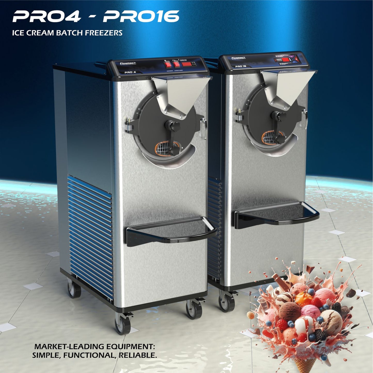 Pro 16 - Máquina Produtora Descontínua de Sorvete e Açaí