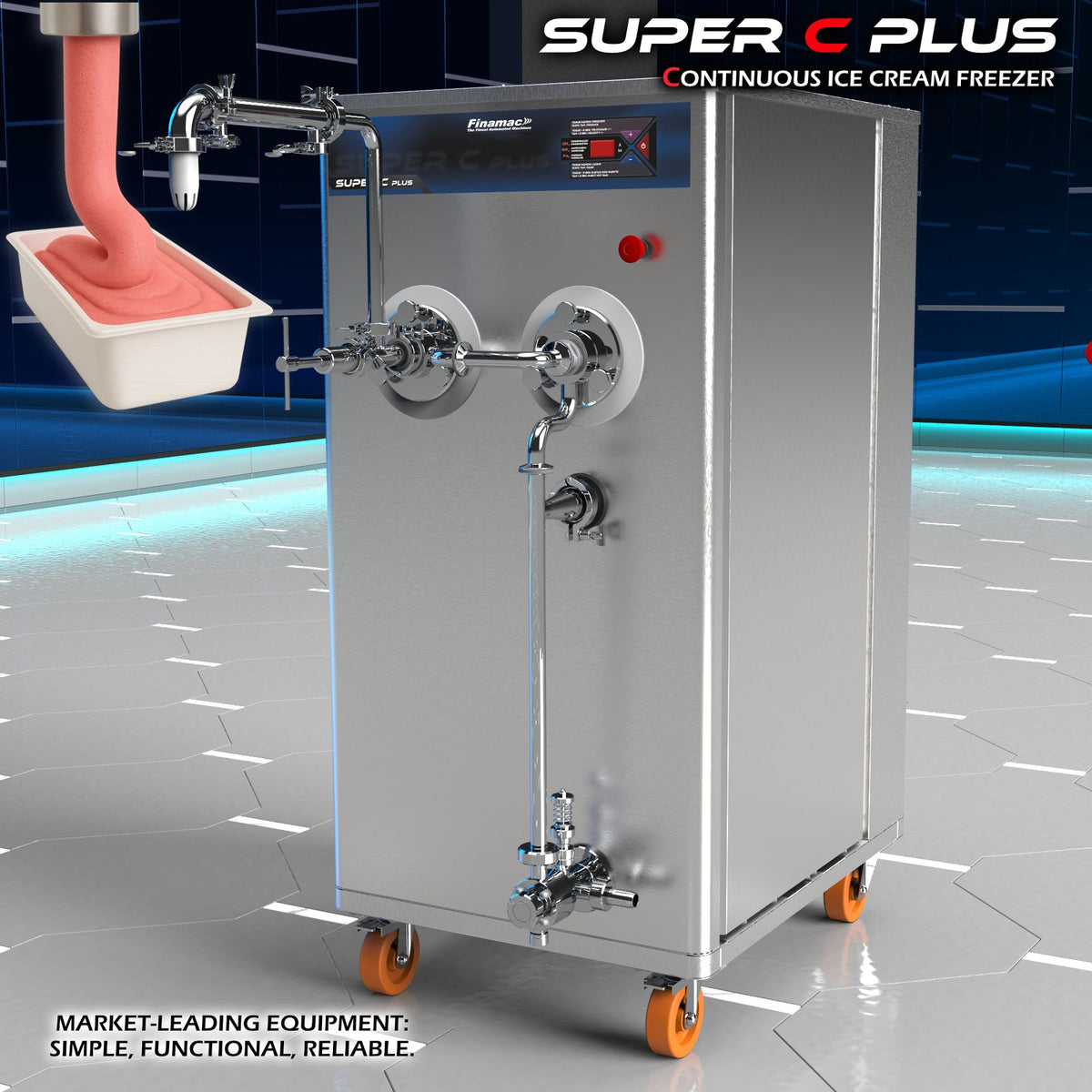 Super C Plus - Maquina Productora Contínua de Helado Aireado
