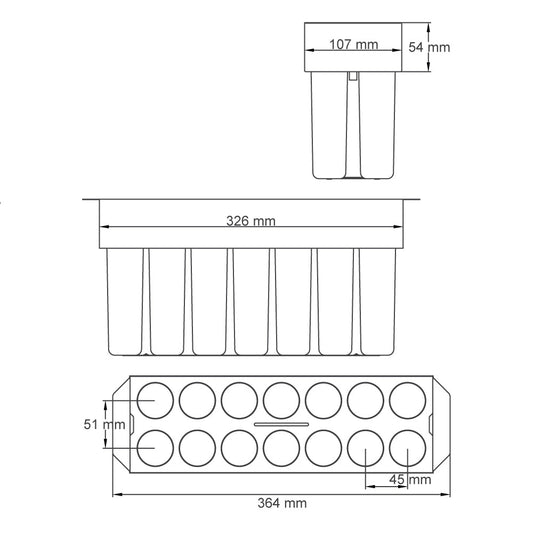 Drill mold for ice pops – 95 ml / 3.2 oz - Finamac LLC