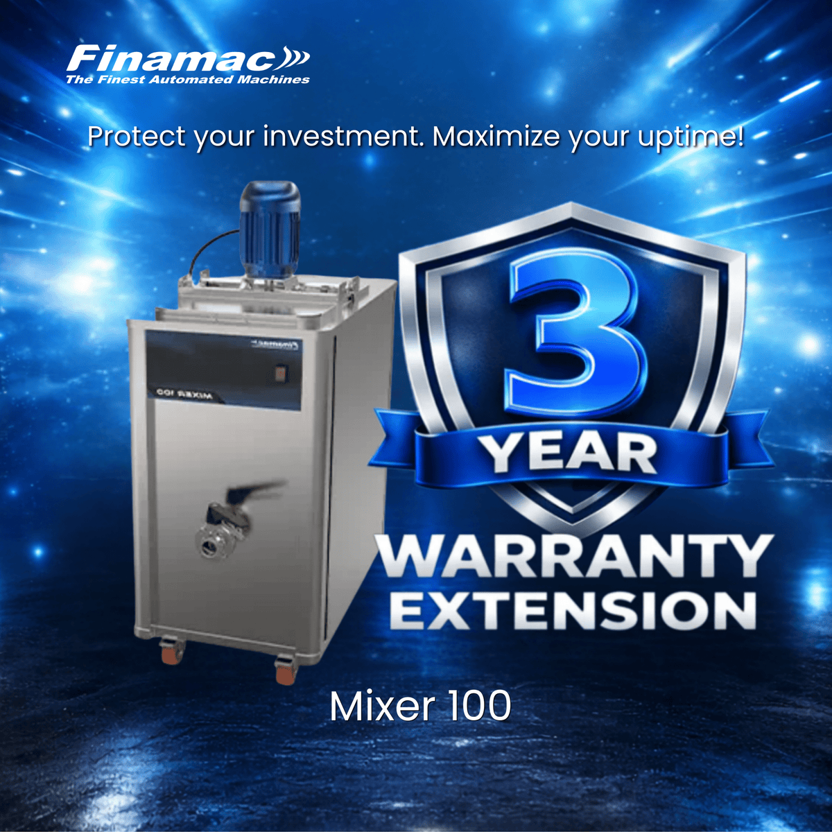 Extended warranty – Mixer 100 - Finamac LLC