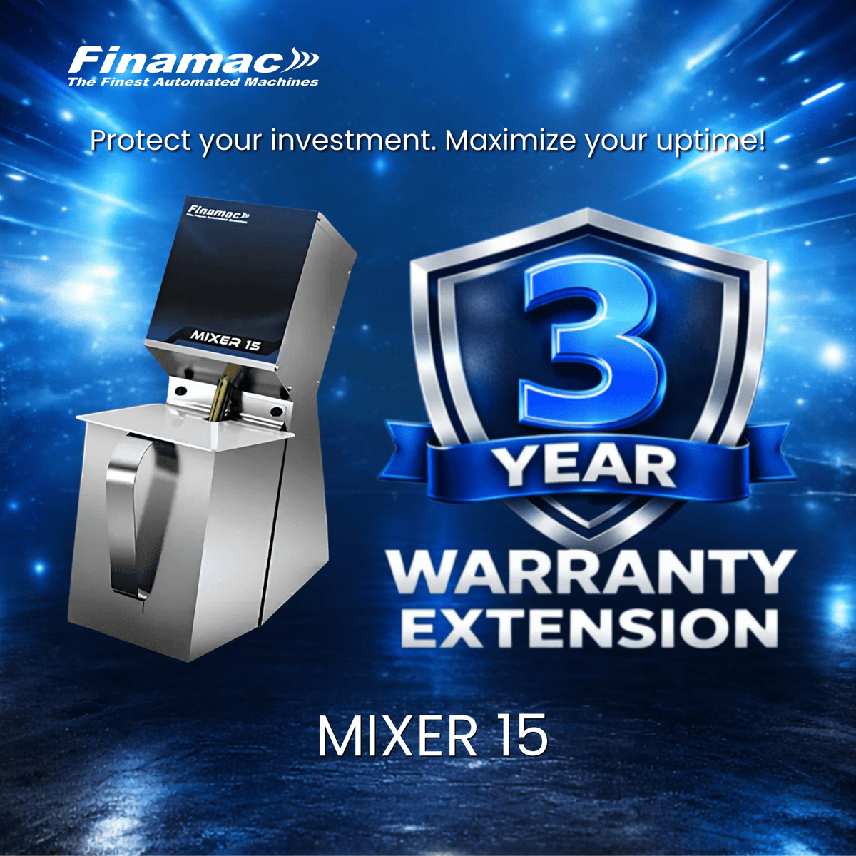 Extended warranty – Mixer 15 - Finamac LLC
