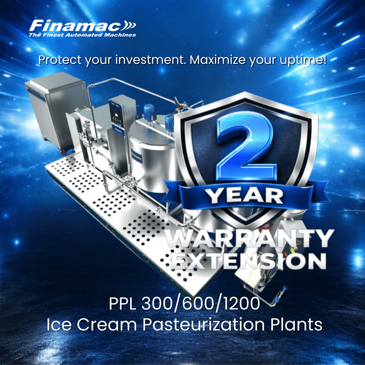 Extended warranty – PPL 300 - 600 - 1200 L - Finamac LLC