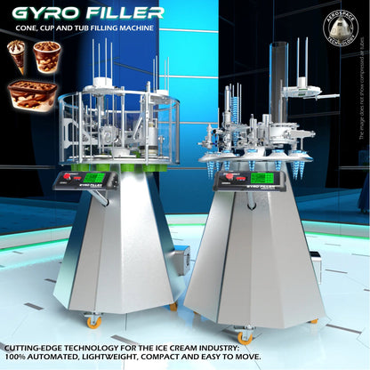 Gyrofiller - Rotary Machine To Fill And Pack Ice Cream Containers - Finamac LLC