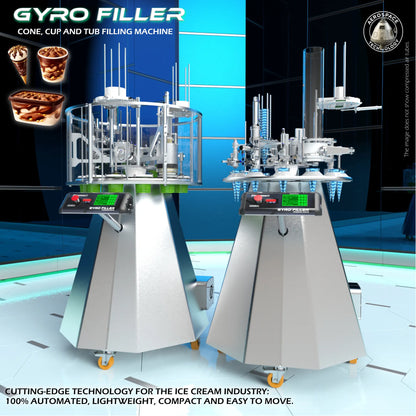 Gyrofiller - Rotary Machine To Fill And Pack Ice Cream Containers