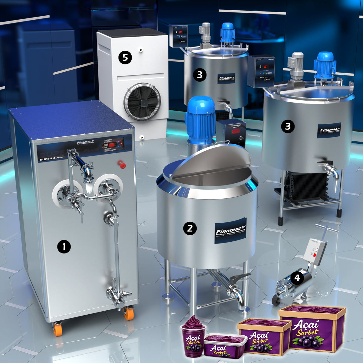 Industrial Açaí Production Line - Intermediate Version - Finamac LLC