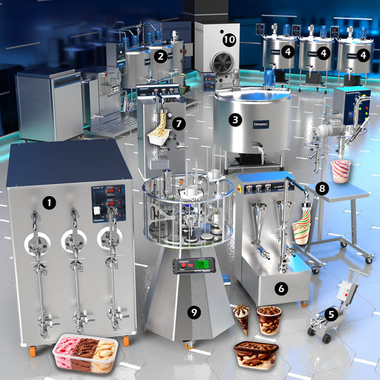 Industrial Ice Cream Production Line - Full Version - Finamac LLC