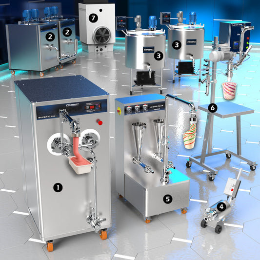 Industrial Ice Cream Production Line - Intermediate Version - Finamac LLC