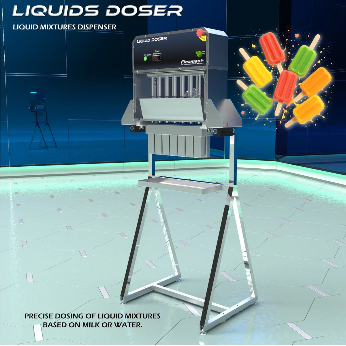 Liquid Doser - for Ice Pops and Flavored Ice Molds - Finamac LLC