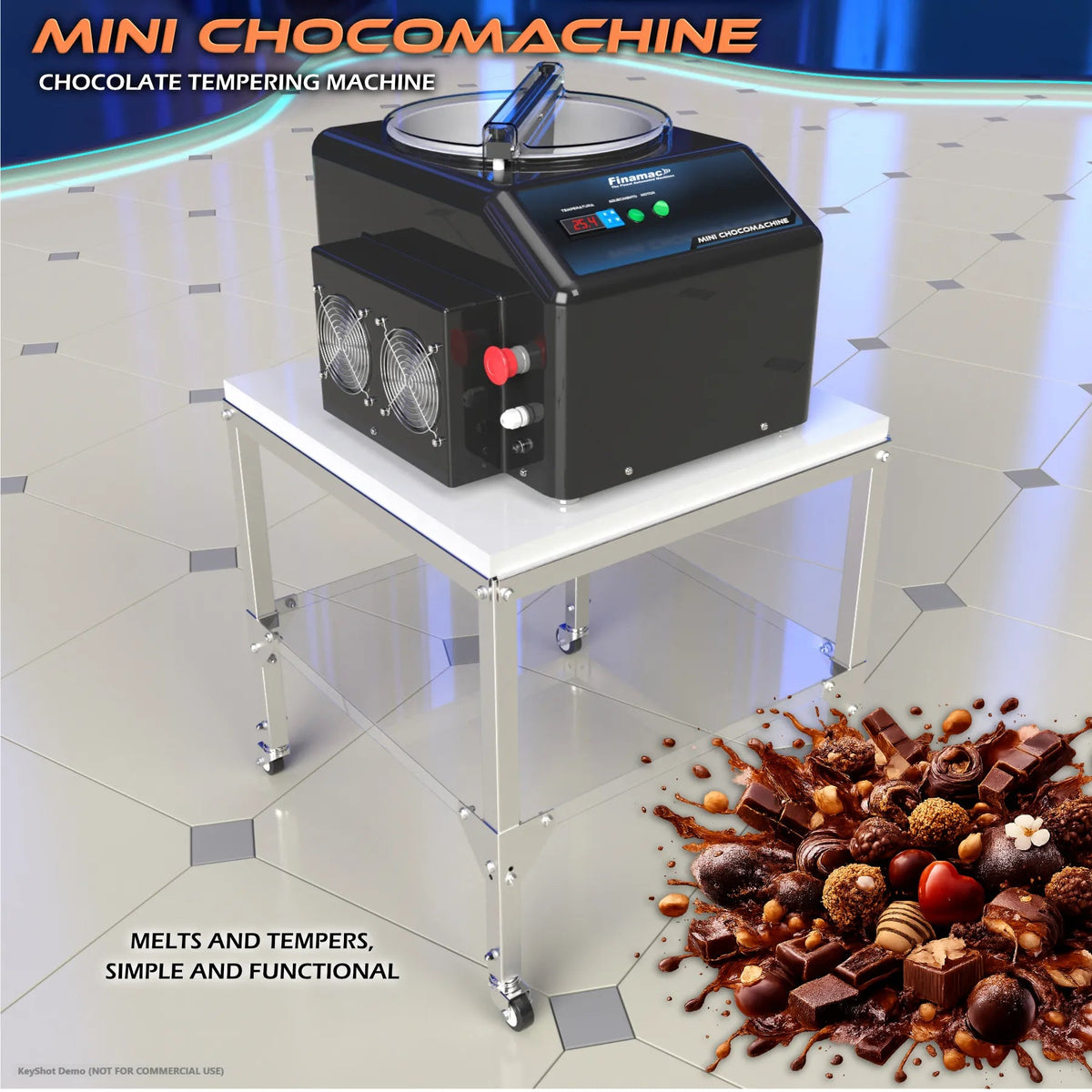 Mini Chocomachine - Chocolate Tempering - Finamac LLC