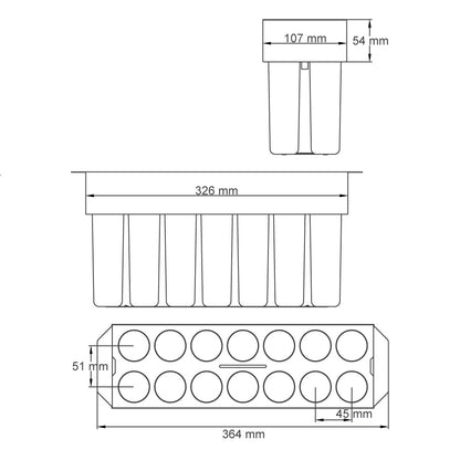 Minidrill mold for ice pops – 48 ml / 1.6 oz - Finamac LLC