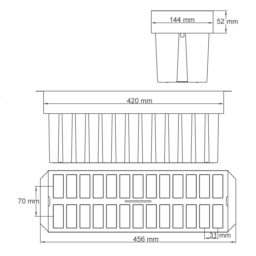 Mold Mich For Ice Pops with 26 cavities 123ml / 4.2oz - Finamac LLC