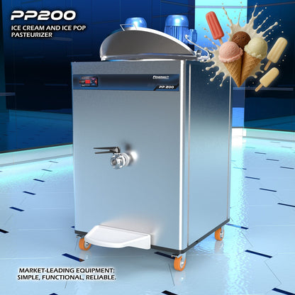 PP 200 - Pasteurizer and Homogenizer for Ice Cream and Ice Pops - Finamac LLC