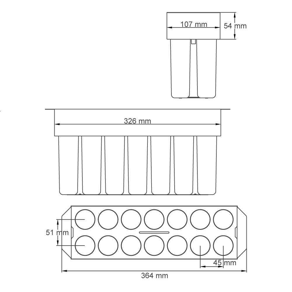 Recife mold for ice pops – 85 ml / 2.9 oz - Finamac LLC