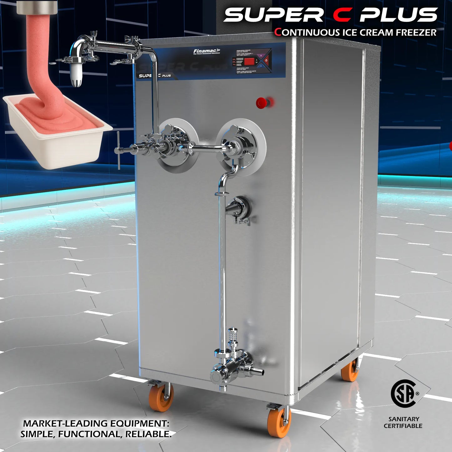 Super C Plus - Maquina Productora Contínua de Helado Aireado