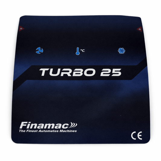 TURBO 25 CONTROL PANEL OVERLAY – RIGHT SIDE (004578R05) - Finamac LLC