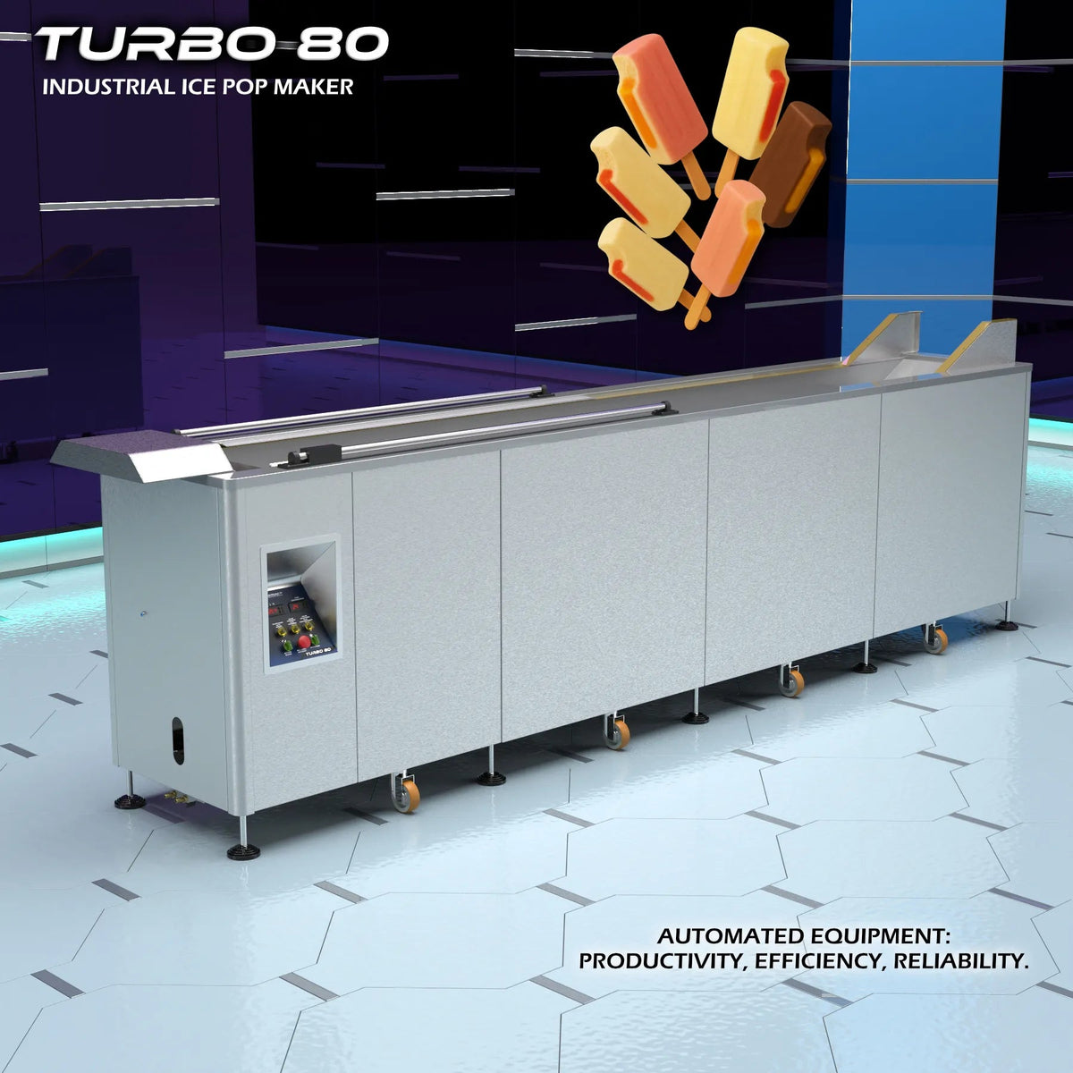 Turbo 80 - Industrial Ice Pop Machine - Finamac LLC