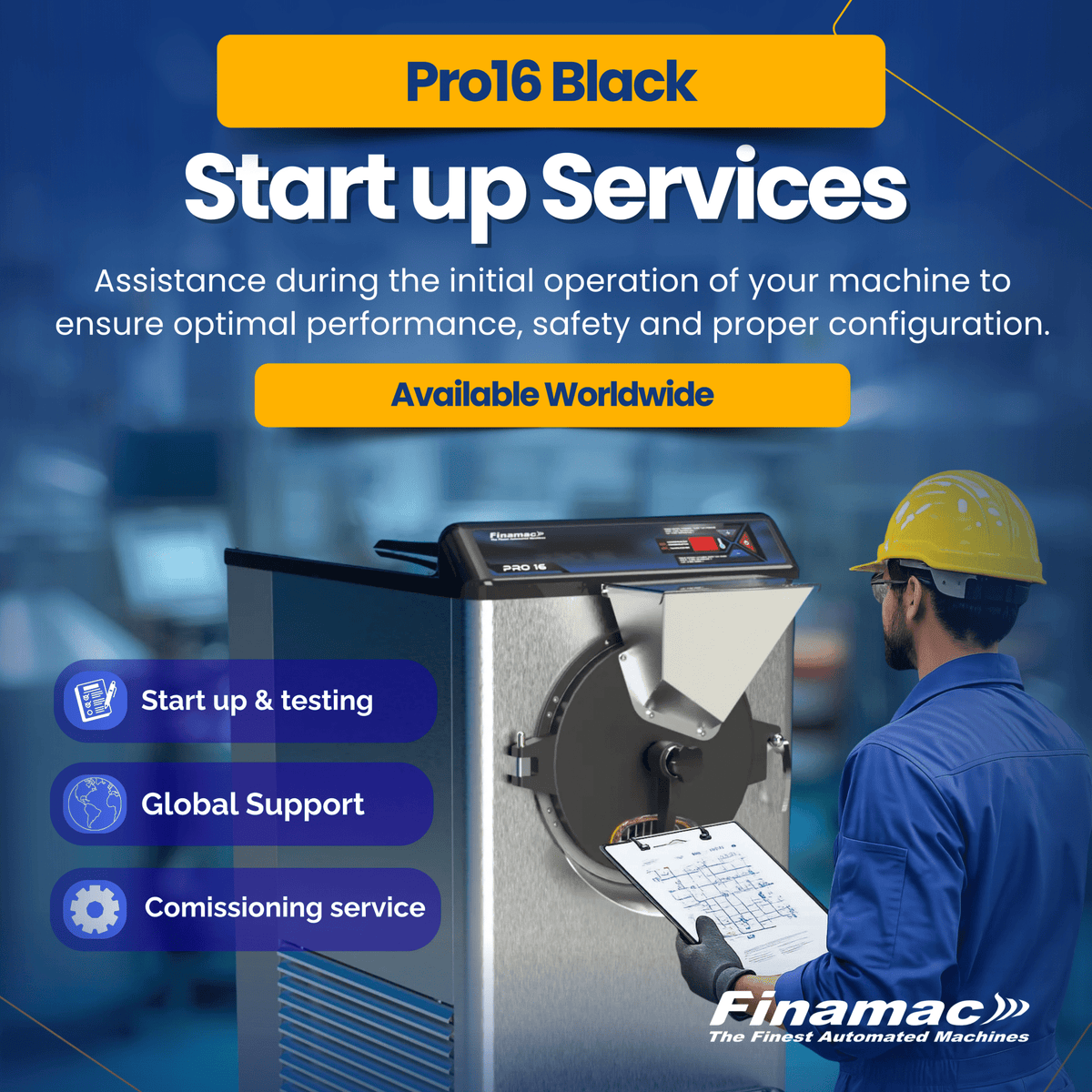 U.S. Artisanal Machines Start up Services - Pro 16 Black - Finamac LLC