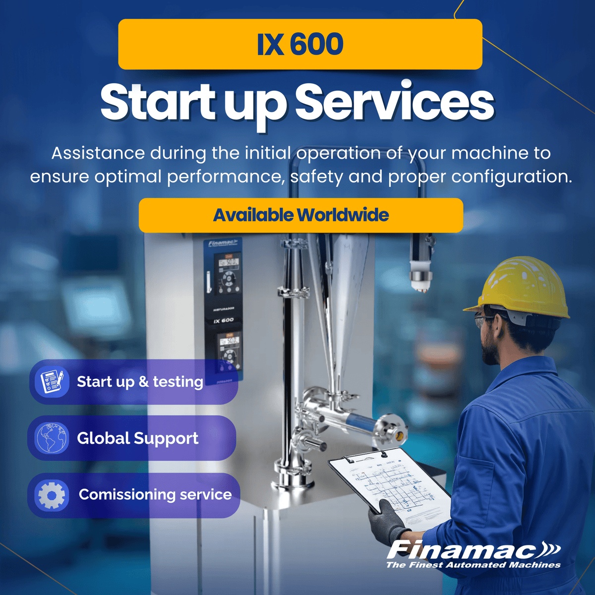 U.S. Machines Start up Services - IX 600 - Finamac LLC