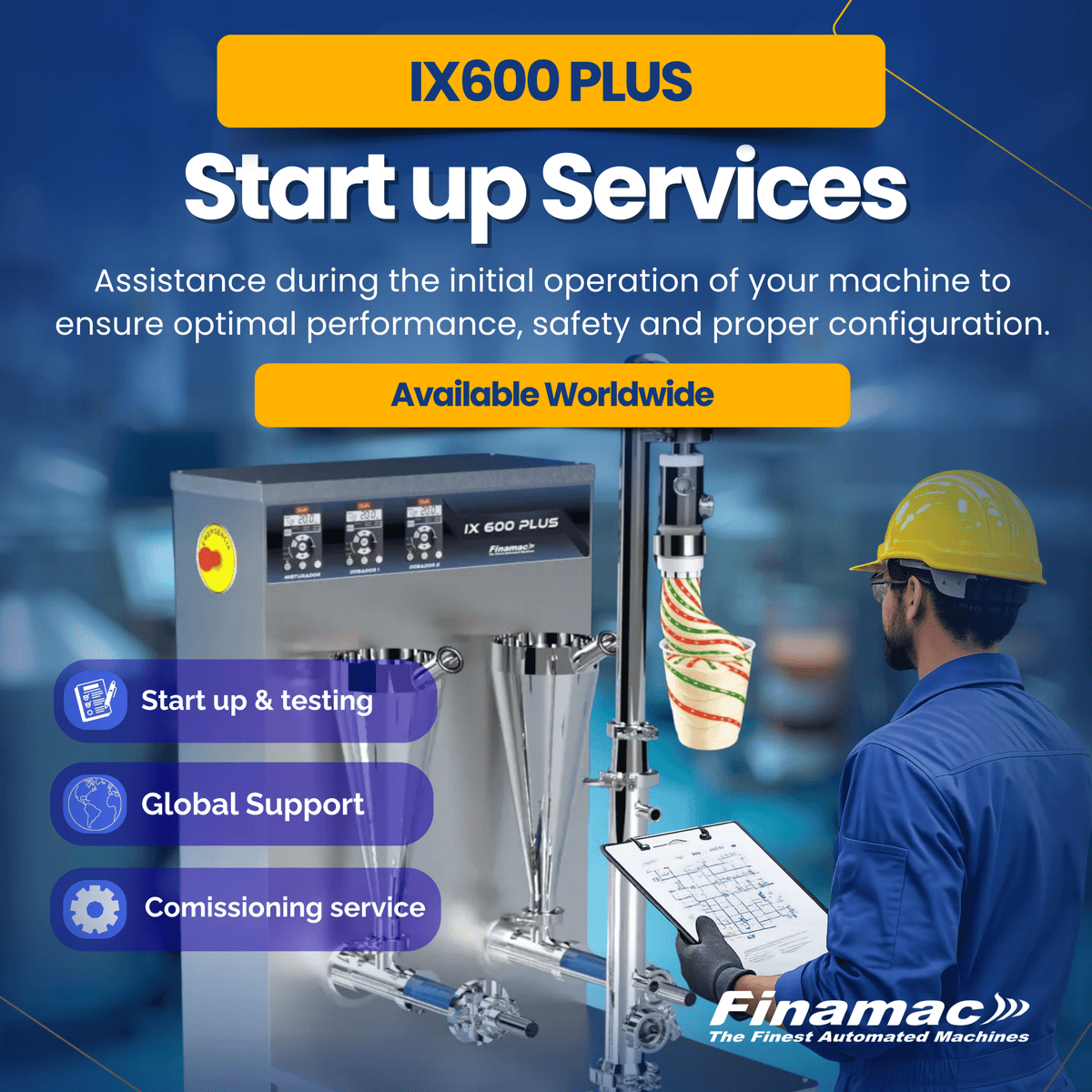 U.S. Machines Start up Services - IX 600 Plus - Finamac LLC