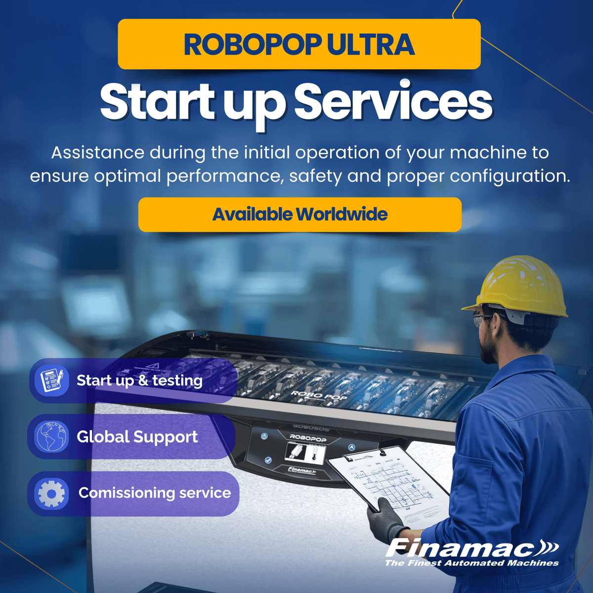U.S. Machines Start up Services - Robopop Ultra - Finamac LLC