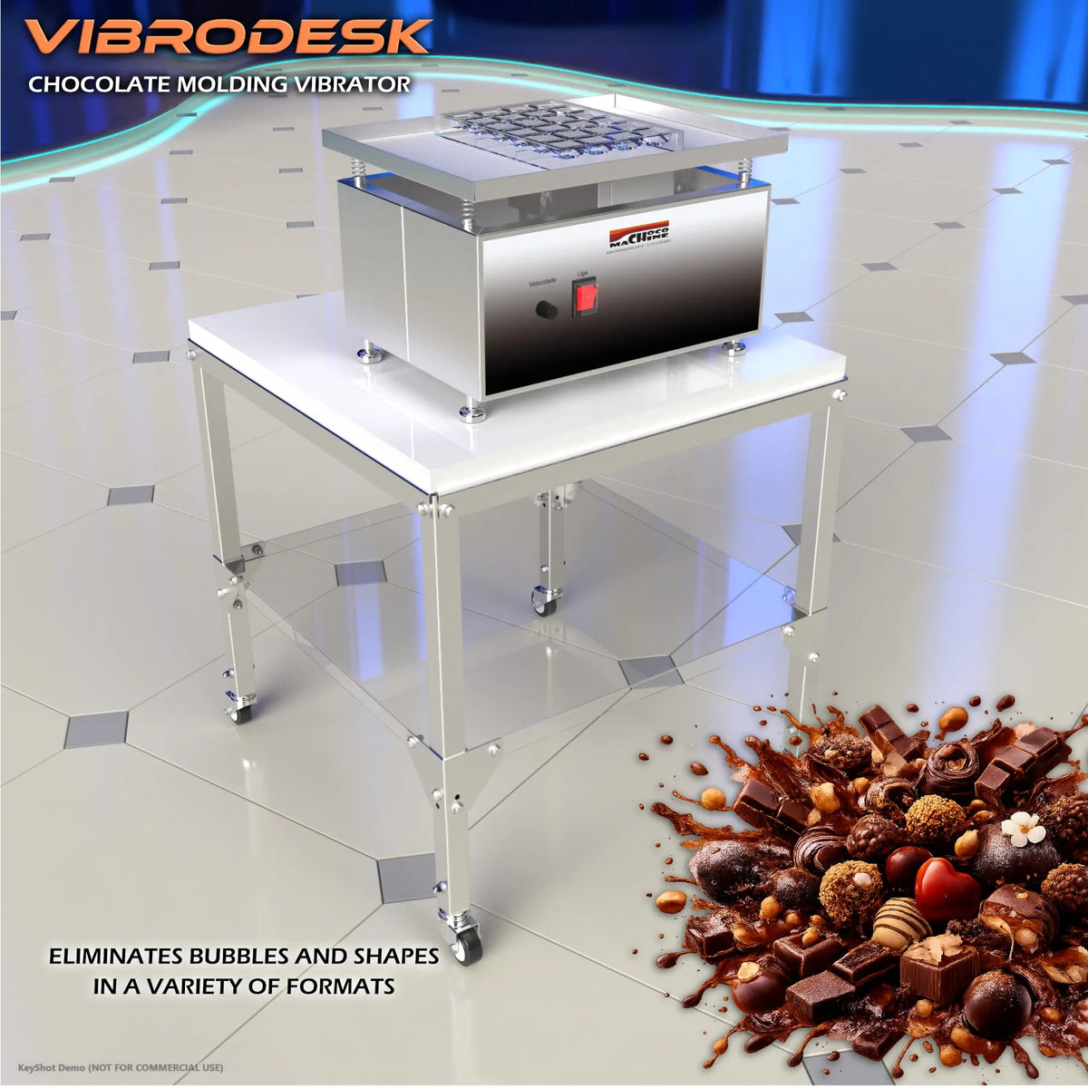 Vibro Desk - Vibrating Table for Chocolate - Finamac LLC