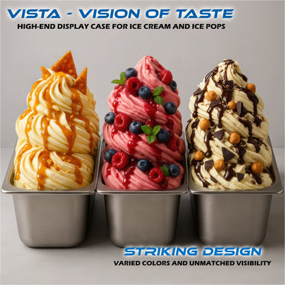 Vista Display Case - Ice Cream and Ice Pop Display Case - Finamac LLC