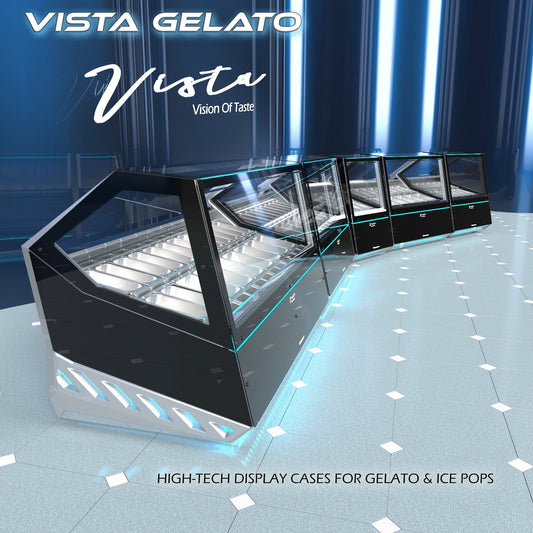 Vista Display Case - Ice Cream and Ice Pop Display Case - Finamac LLC