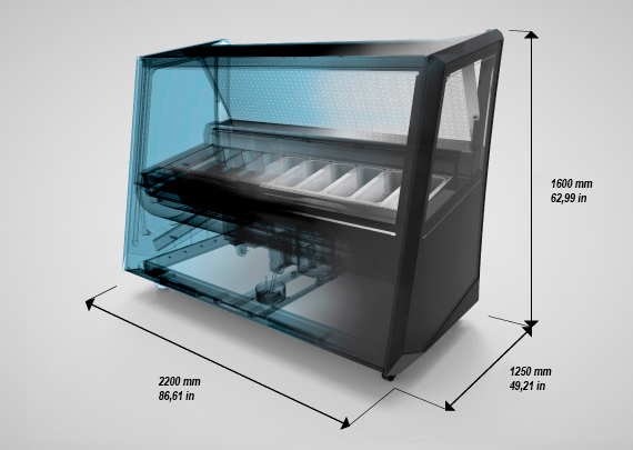 Vista - Ice Cream And Ice Pop Display Case