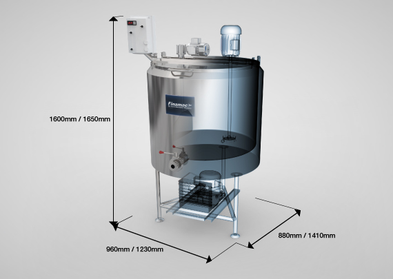 TM 300/600 - Maturation tank for ice cream syrup