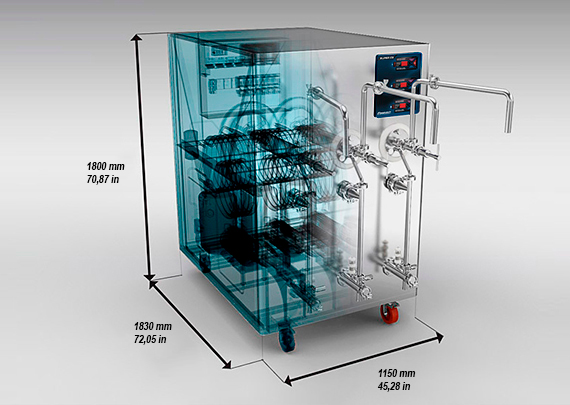 Super C3 - Maquina Productora Continua Triple Para Helados de 3 Sabores