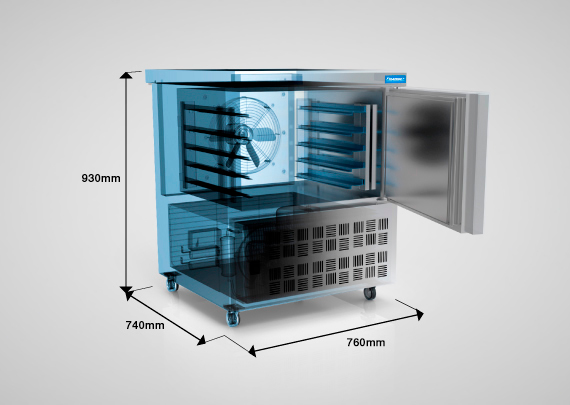 Ultracongelador Abatedor Modelo KLIMAPRO S - Freezer  Para Pós Congelamento Rápido Para Sorvetes e Picolés