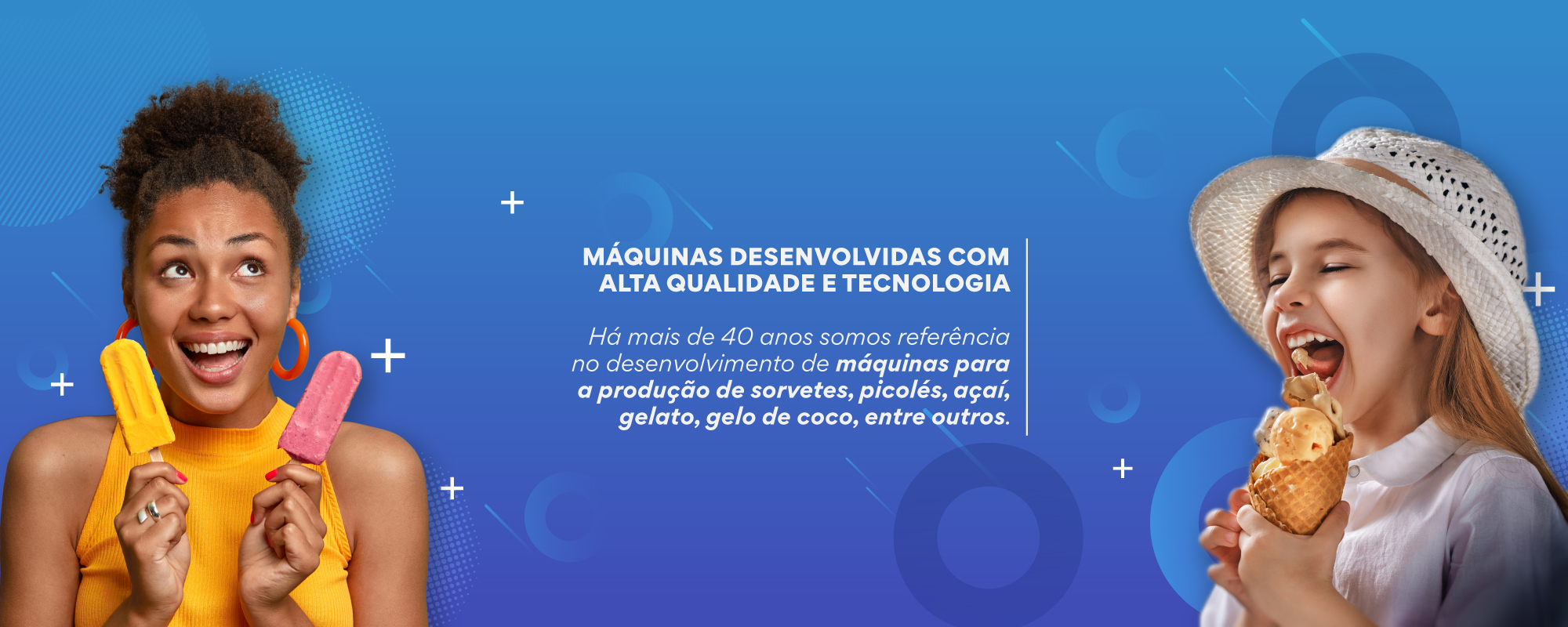 Máquina produtoras de gelados