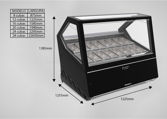 Vista - Vitrine Para Sorvetes e Picolés